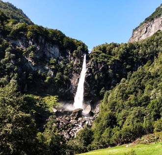 Vom Wasserfall von Foroglio nach Calnegia - itinerarium