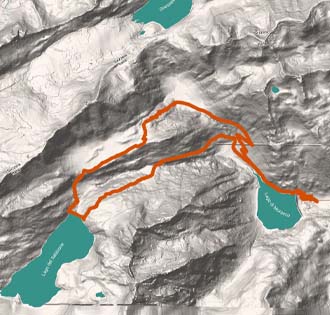 Sabbione dam - itinerarium