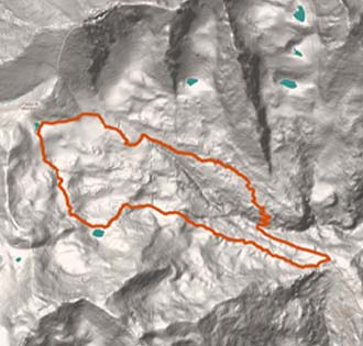 Lago di Monscera - Gattascosa - Lago di Ragozza - itinerarium