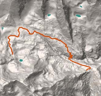 Gattascosa-Hütte - itinerarium