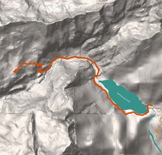 Andolla-Hütte - itinerarium