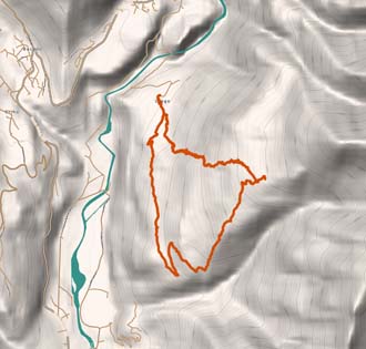 Aleccio Ebene: von Crego zur Mauer des Teufels - itinerarium