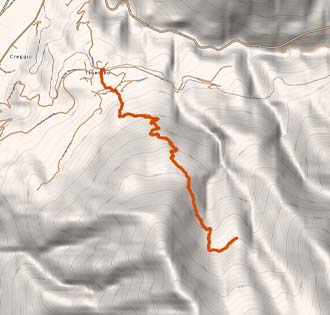 Rifugio Parpinasca - itinerarium