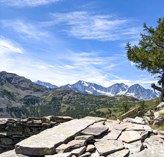 The military forts at Paione Alp - itinerarium