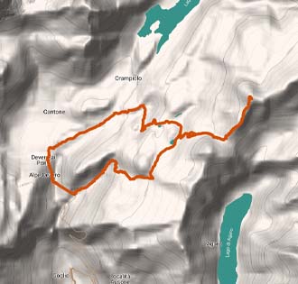 Mount Corbernas - itinerarium