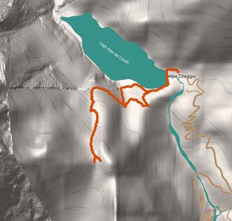 Alpe Forcola da Cheggio - itinerarium