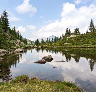 Da San Bernardo ai Laghi Tschawiner - itinerarium