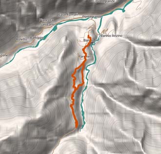 L'antica mulattiera in Valle Olocchia - itinerarium