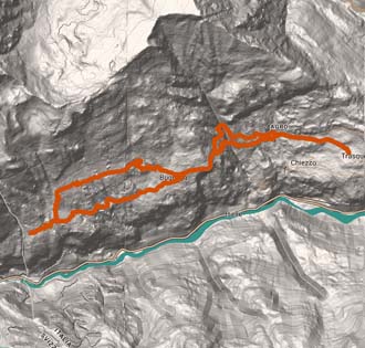 The bridges of the Devil from Trasquera to Bugliaga - itinerarium