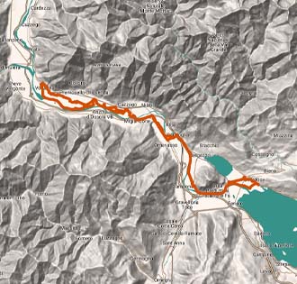 Ciclabile del Toce: Fondotoce - Vogogna - itinerarium